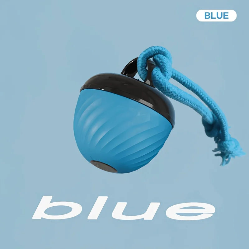 1 Interactive Intelligent Dog Ball Toy|USB Charging,Bite Resistant,Tail Rope,Light&Barking|Indoor Pet Game for Small/Medium Dogs