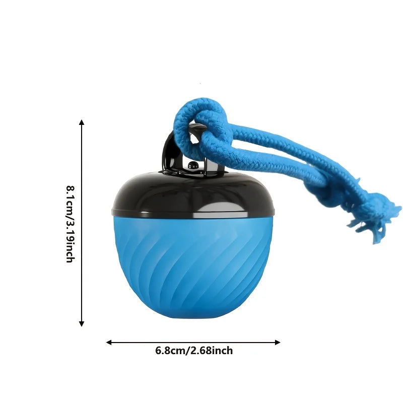 1 Interactive Intelligent Dog Ball Toy|USB Charging,Bite Resistant,Tail Rope,Light&Barking|Indoor Pet Game for Small/Medium Dogs