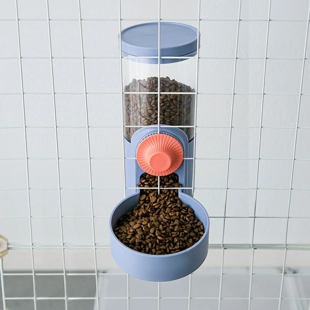 Large Capacity Cat Cage Hanging Automatic Drinking Fountain Feeder for Cat Puppy Rabbit Pet Water Drinker Feeding Bowl Supplies