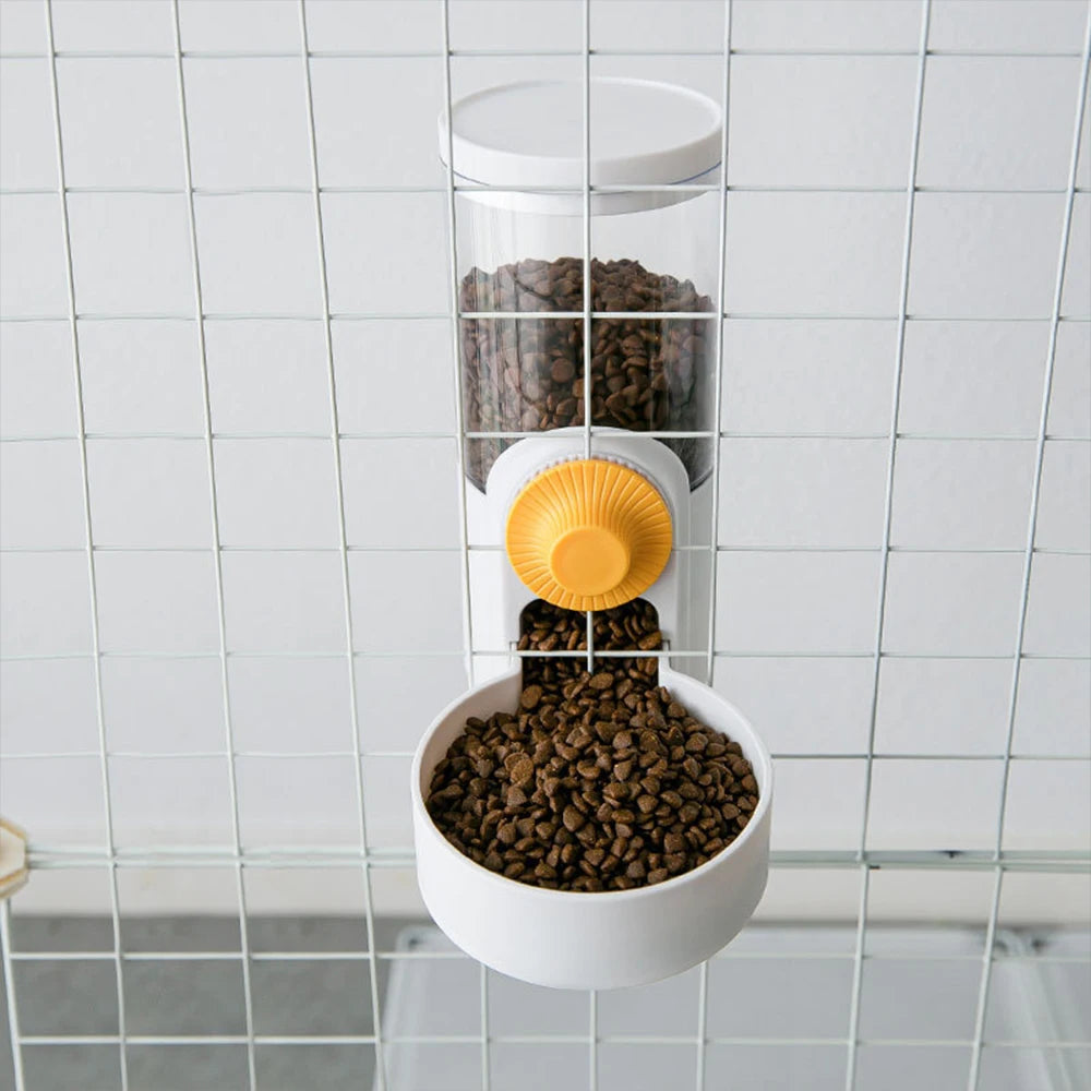 Large Capacity Cat Cage Hanging Automatic Drinking Fountain Feeder for Cat Puppy Rabbit Pet Water Drinker Feeding Bowl Supplies