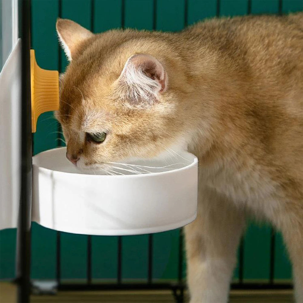 Large Capacity Cat Cage Hanging Automatic Drinking Fountain Feeder for Cat Puppy Rabbit Pet Water Drinker Feeding Bowl Supplies