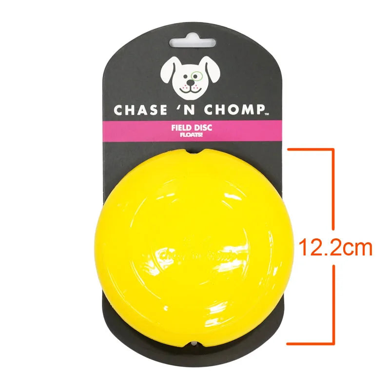 CAITEC Dog Toys Squeaking Foraging Disc Springy Durable Floatable Foraging and Chewing Pet Toy