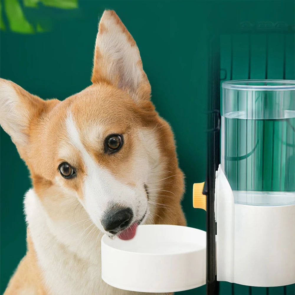 Large Capacity Cat Cage Hanging Automatic Drinking Fountain Feeder for Cat Puppy Rabbit Pet Water Drinker Feeding Bowl Supplies