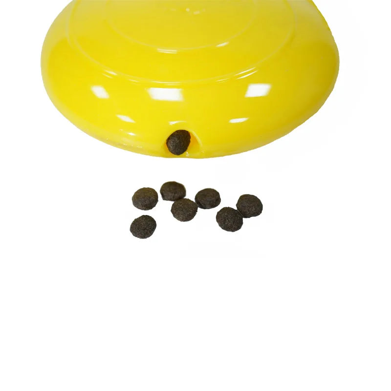 CAITEC Dog Toys Squeaking Foraging Disc Springy Durable Floatable Foraging and Chewing Pet Toy