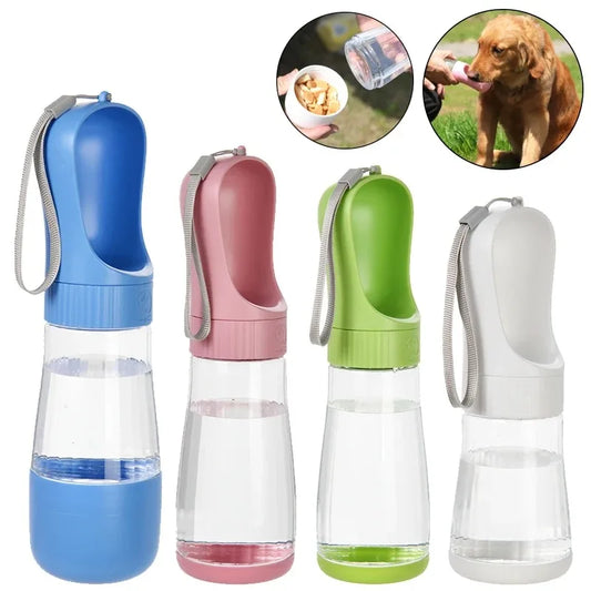 320ML Portable Dog Water Bottle With Food Container Travel 2 in 1 Pet Water Dispenser For Small Large Dogs Cat Labrador Drinking Bowls