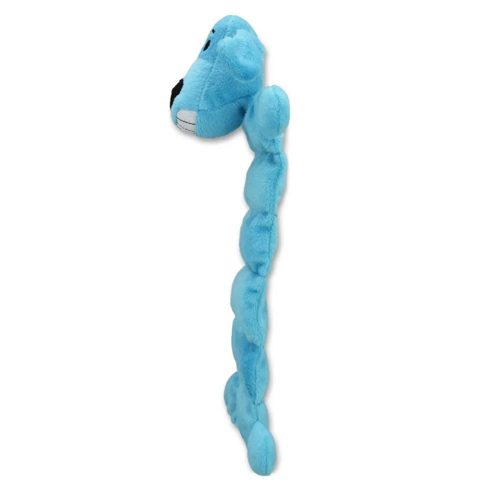 Multipet Smiling Loofa Mat Plush Dog Toy, 12 Inches Long, 13 Squeakers