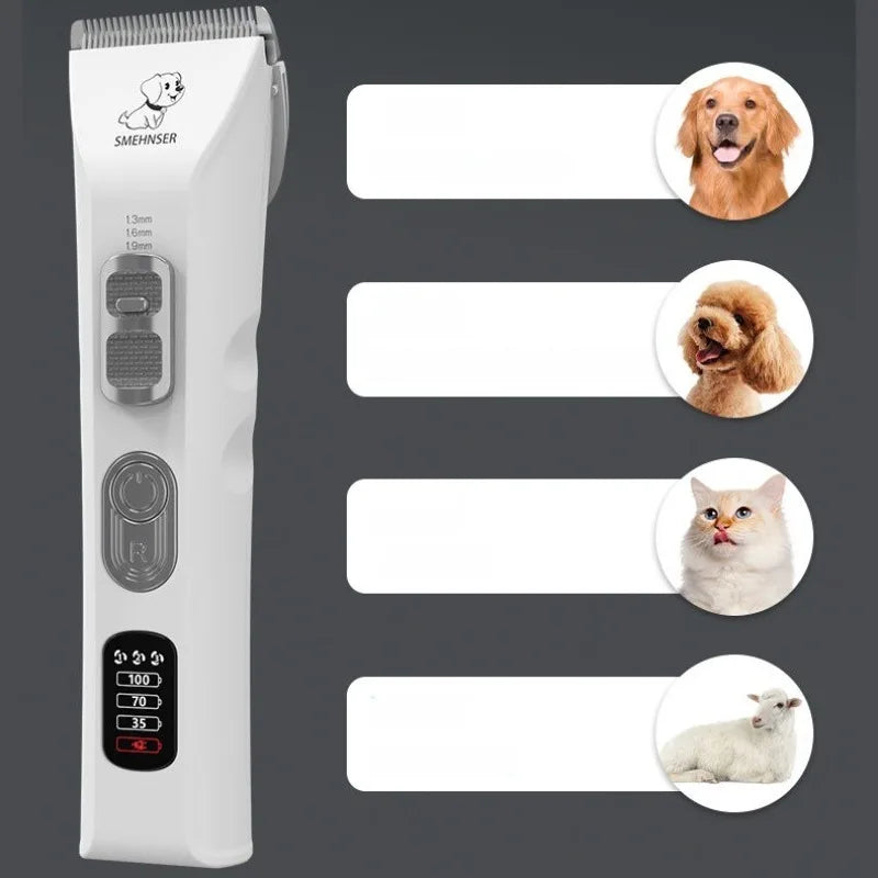 Electric Pet Clippers Cat Dog Hair Shaver Rechargeable Hair Shears Pet Cleaning Products Kit Dogs Grooming Supplies Accessories