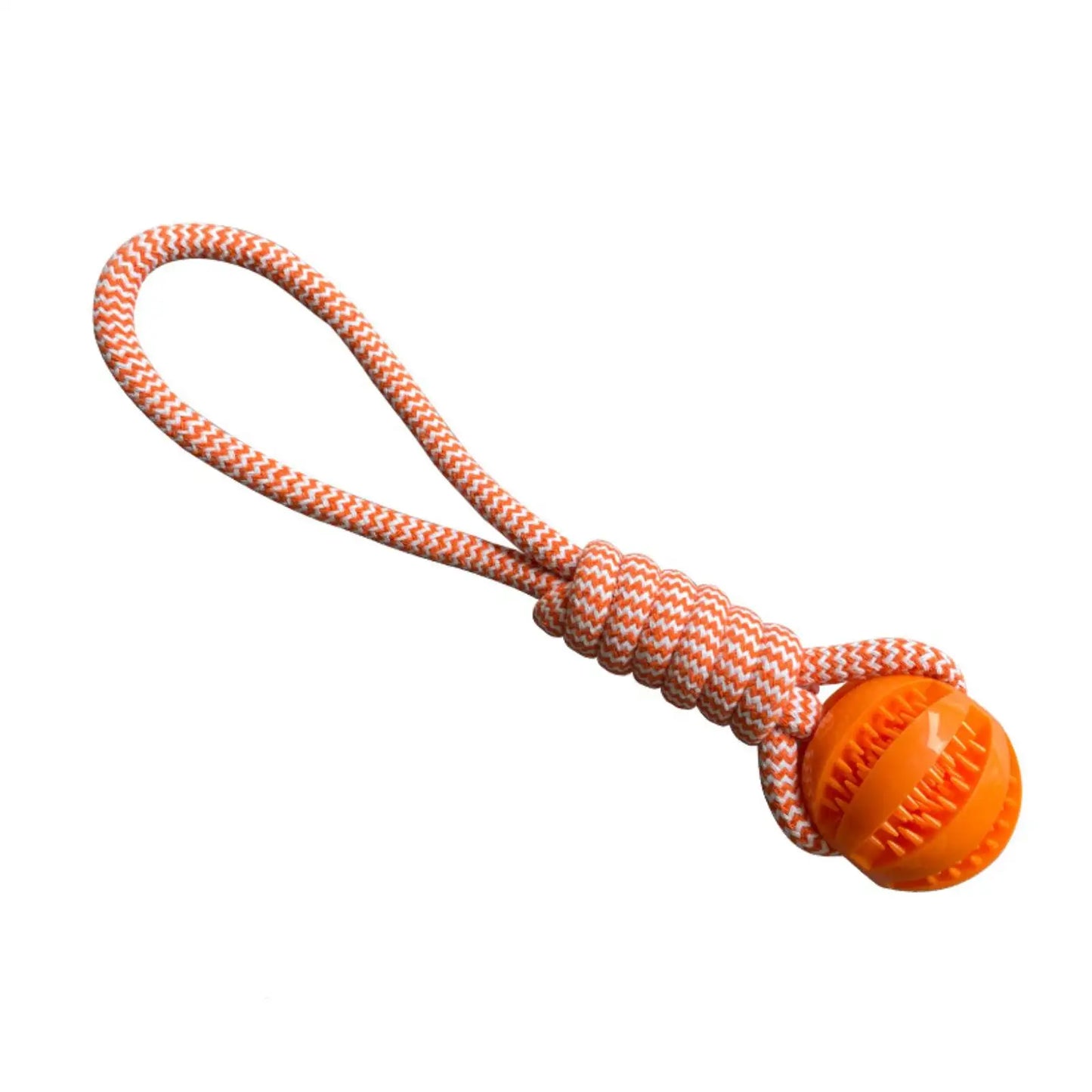with Leaking Food Ball Interactive Tug of War Chew Toy Teeth Cleaning Bite Resistant Cotton Rope Toy for Small Medium Large Dogs