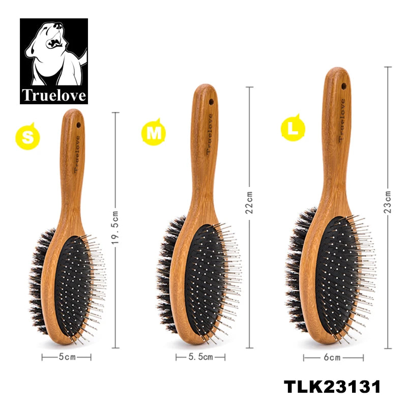 Truelove Pet Grooming Brush Dogs and Cats,Tangles Undercoat,Safe Sensitive Skin Deshedding Pet Brush Removes Loose Hair Tangles