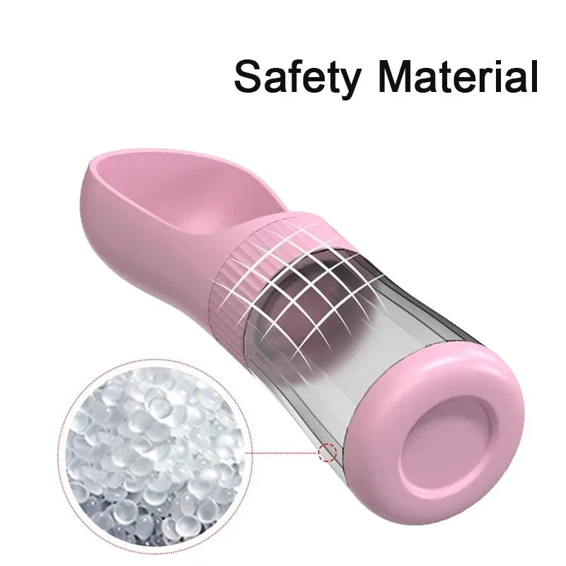 320ML Portable Dog Water Bottle With Food Container Travel 2 in 1 Pet Water Dispenser For Small Large Dogs Cat Labrador Drinking Bowls