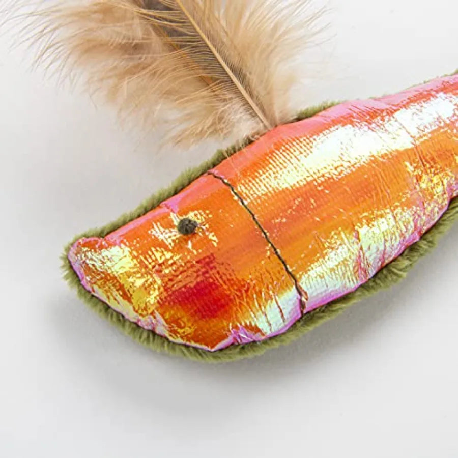 3 Count Fish Friends Crinkle Catnip Cat Toys - Multi Color 3 Count