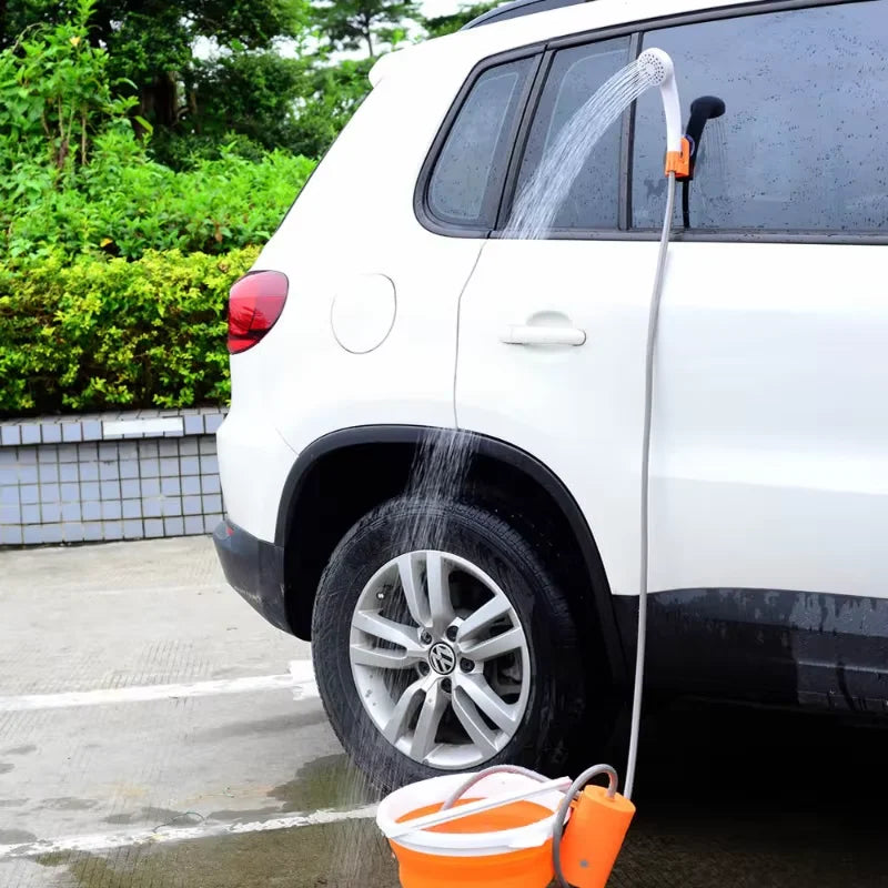 Car Portable Camping Shower Outdoor USB Rechargeable Electric Shower Pump For Outdoor RV Camping Washing Gardening Pet Cleaning