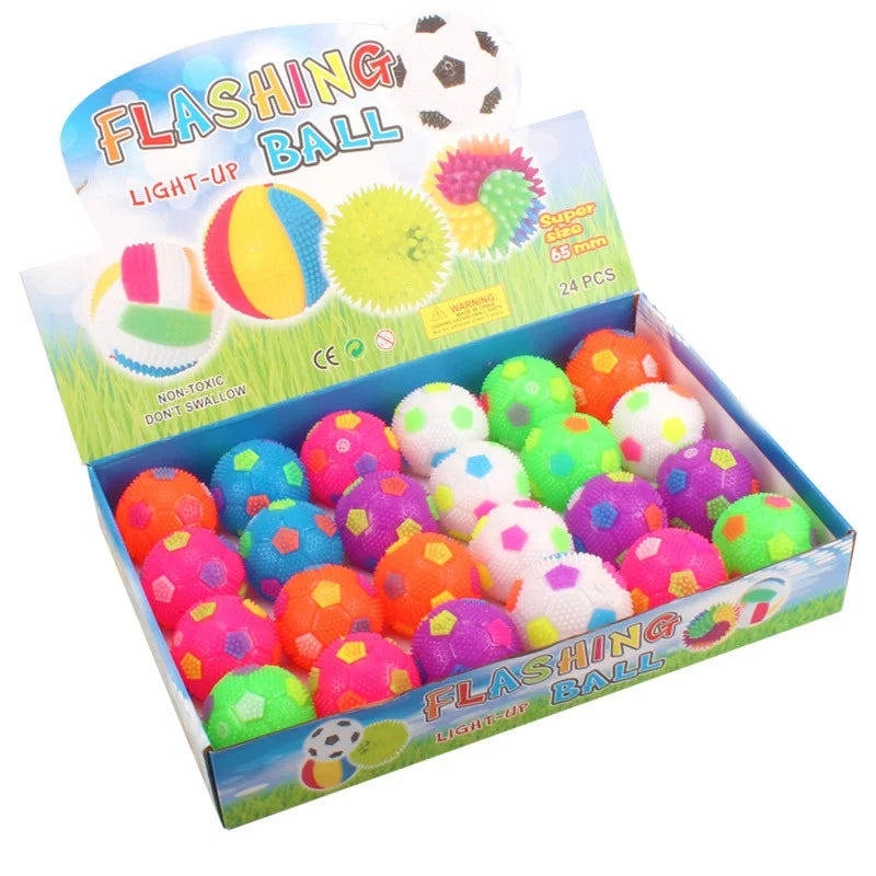 Glowing ball in the dark, squeaking toy, bouncing activated toy, PET ball, puppy, cat, dog, easy to clean
