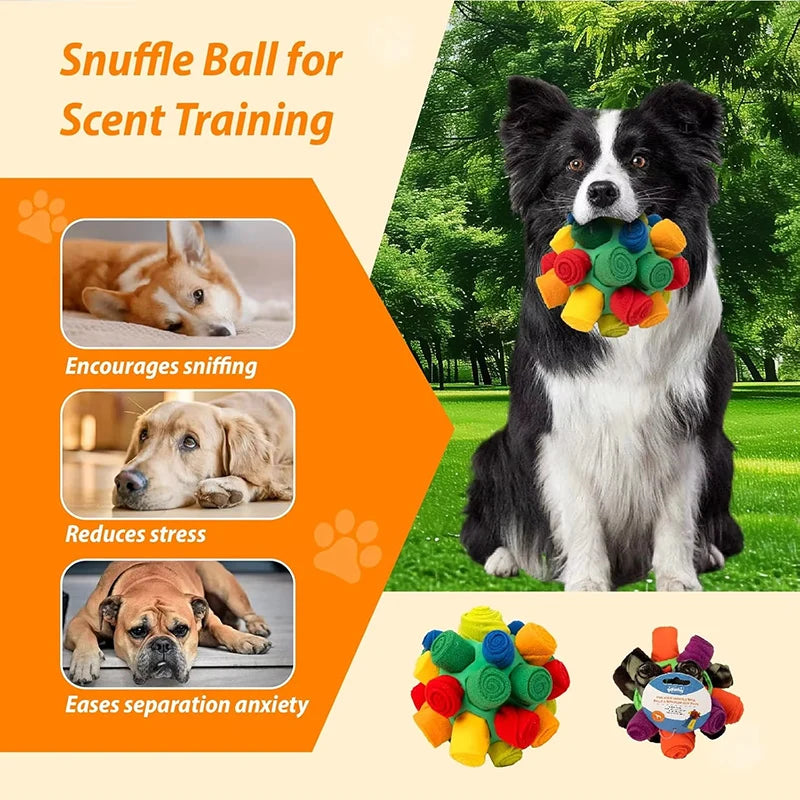 Hot Sale Interactive Dog Toy - Sniffing Ball for Hiding Treats - Rubber Puzzle Ball for Mental Stimulation Pet Supplies