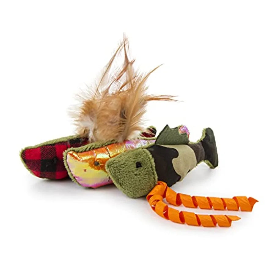 3 Count Fish Friends Crinkle Catnip Cat Toys - Multi Color 3 Count