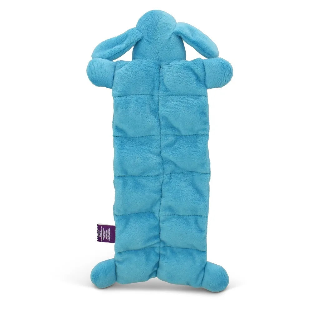 Multipet Smiling Loofa Mat Plush Dog Toy, 12 Inches Long, 13 Squeakers