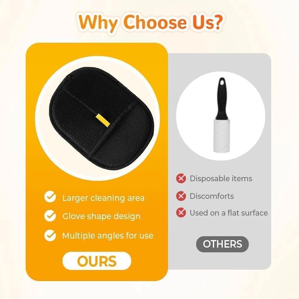 Pet Hair Remover Portable Washable Clothes Hair Dehairing Gloves Pet Cleaning Products Pet Accessories