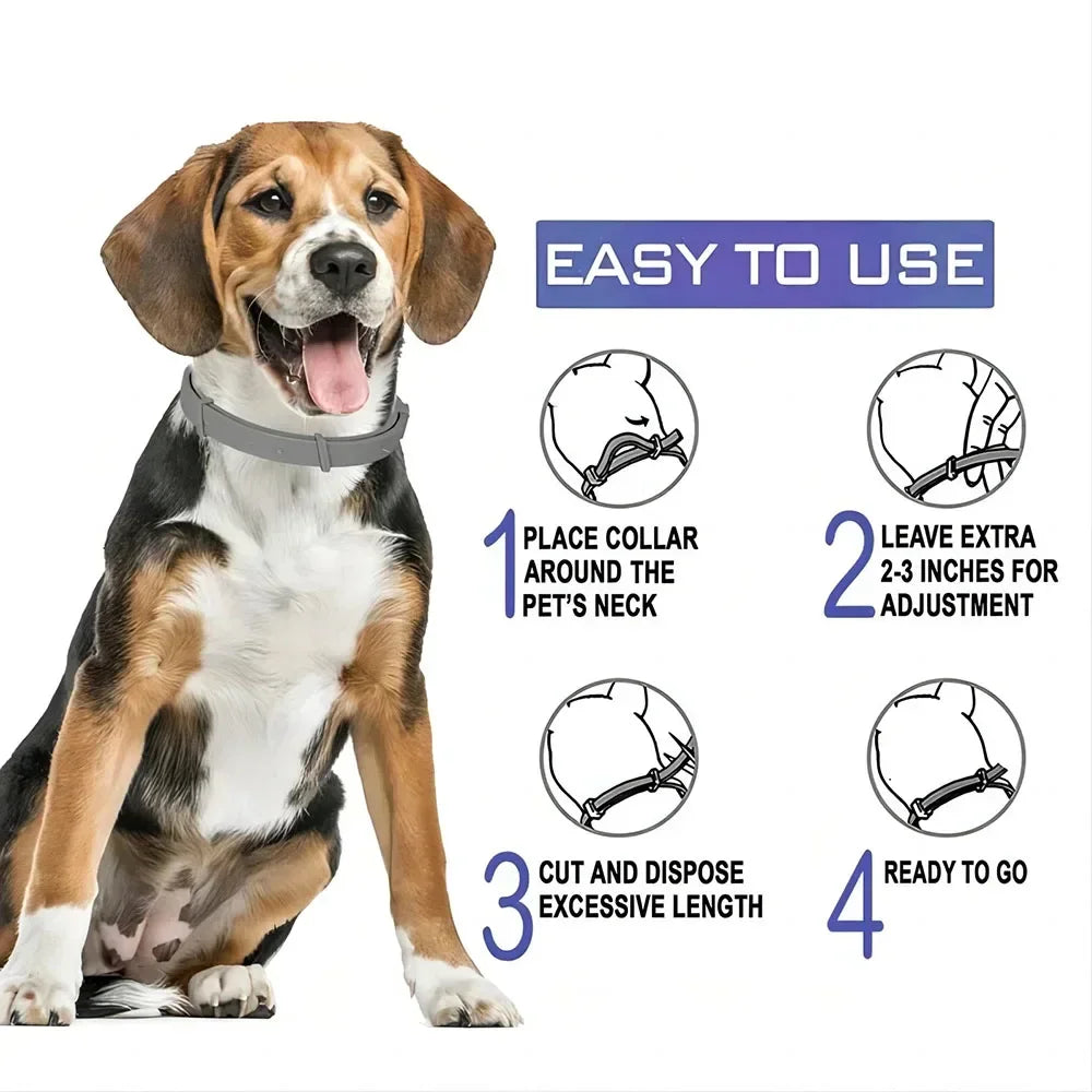 38/70cm Retractable Pet Collars Soft Silicone Dog Collar Puppy Collar Cat Neck Strap Valid for 8 Months Waterproof Pet Supplies