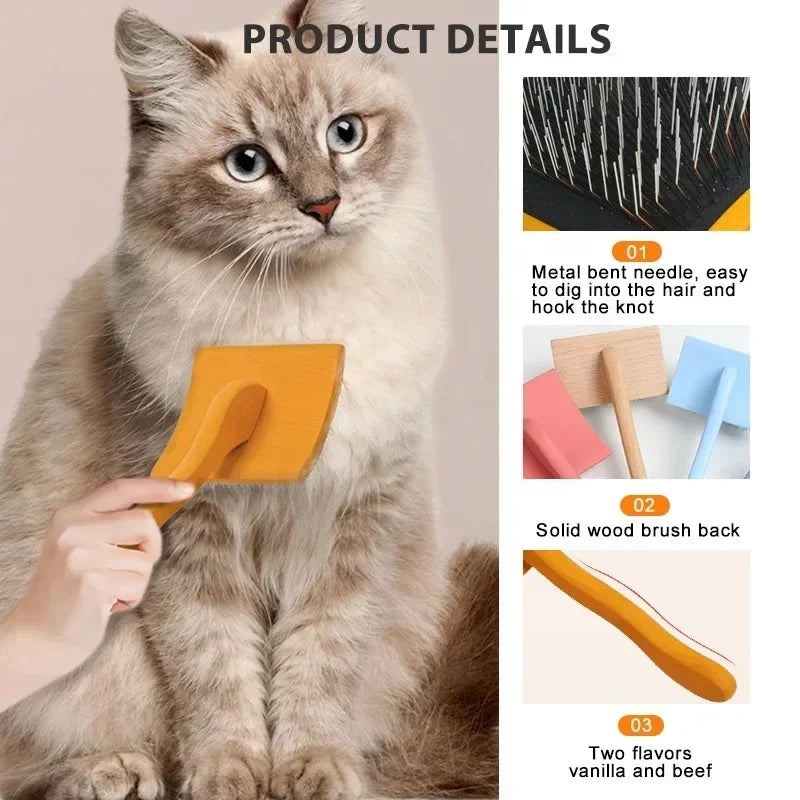 Pet Slicker Brush For Dog Dematting Removal Remover Slicker Tool Dog Brush Pet Cleaning Grooming Cat Hair Comb