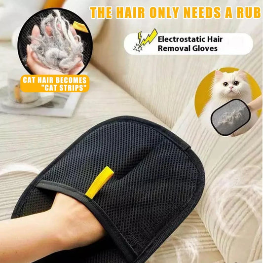 Pet Hair Remover Portable Washable Clothes Hair Dehairing Gloves Pet Cleaning Products Pet Accessories