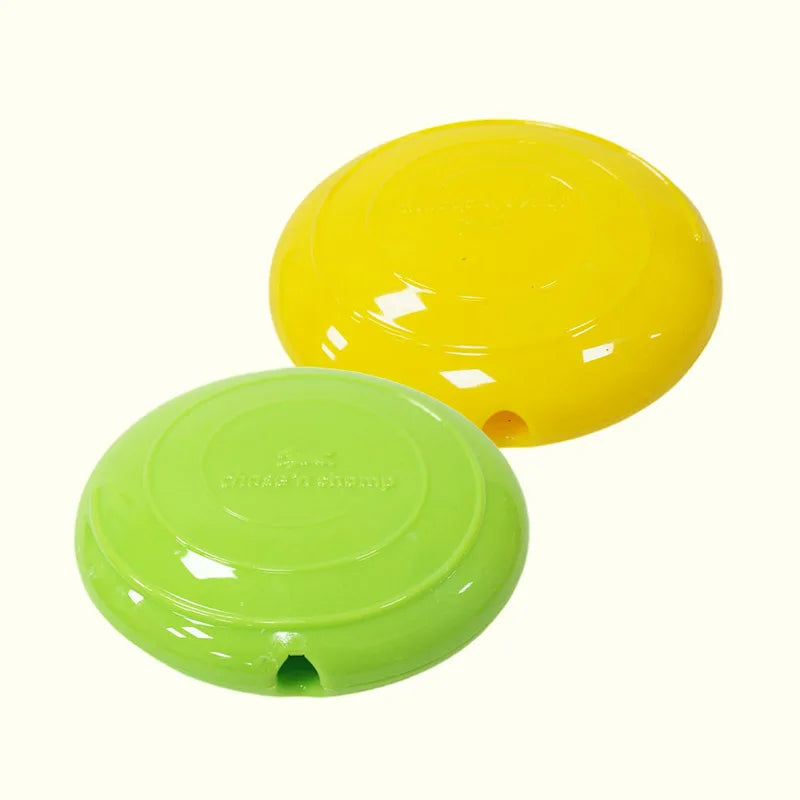 CAITEC Dog Toys Squeaking Foraging Disc Springy Durable Floatable Foraging and Chewing Pet Toy