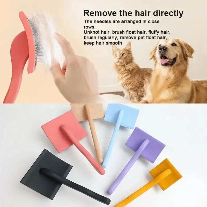 Pet Slicker Brush For Dog Dematting Removal Remover Slicker Tool Dog Brush Pet Cleaning Grooming Cat Hair Comb