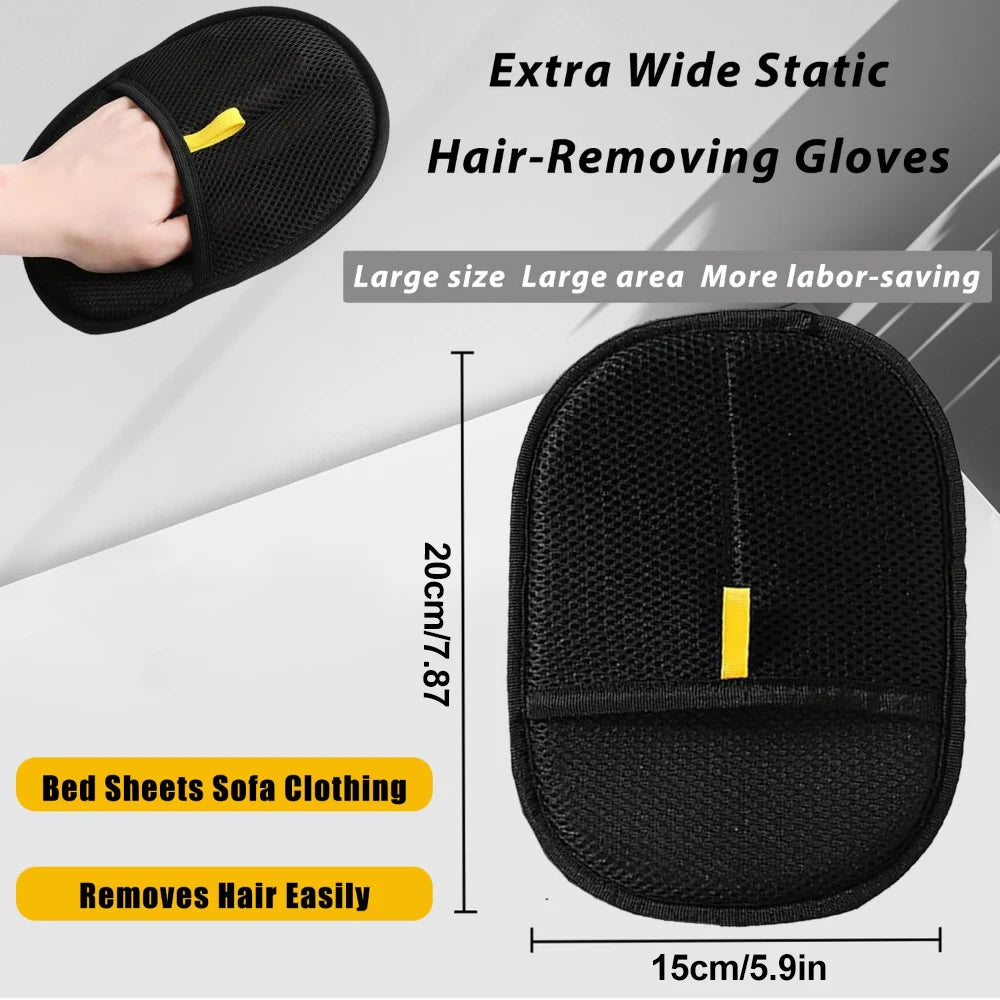 Pet Hair Remover Portable Washable Clothes Hair Dehairing Gloves Pet Cleaning Products Pet Accessories
