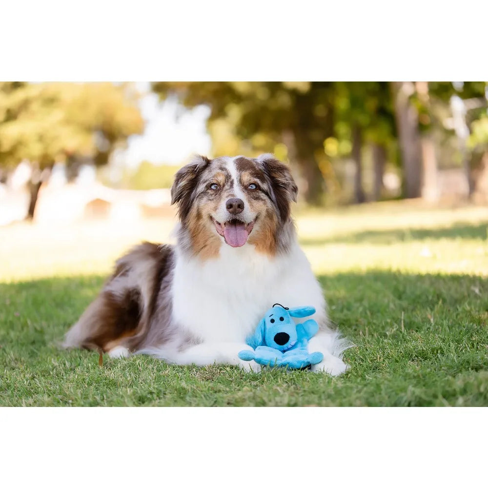 Multipet Smiling Loofa Mat Plush Dog Toy, 12 Inches Long, 13 Squeakers