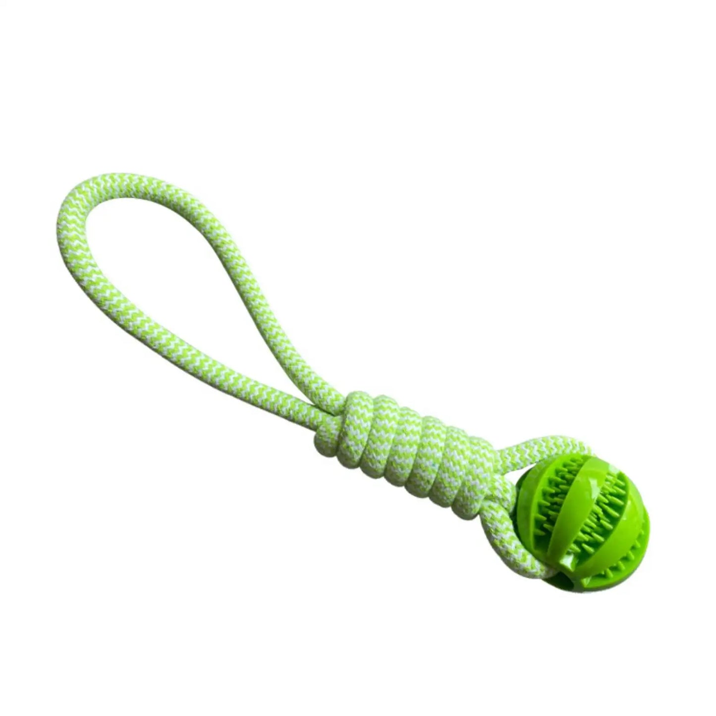 with Leaking Food Ball Interactive Tug of War Chew Toy Teeth Cleaning Bite Resistant Cotton Rope Toy for Small Medium Large Dogs