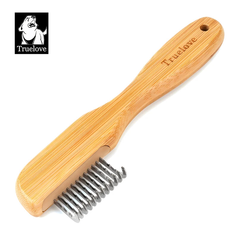 Truelove Pet Grooming Brush Dogs and Cats,Tangles Undercoat,Safe Sensitive Skin Deshedding Pet Brush Removes Loose Hair Tangles