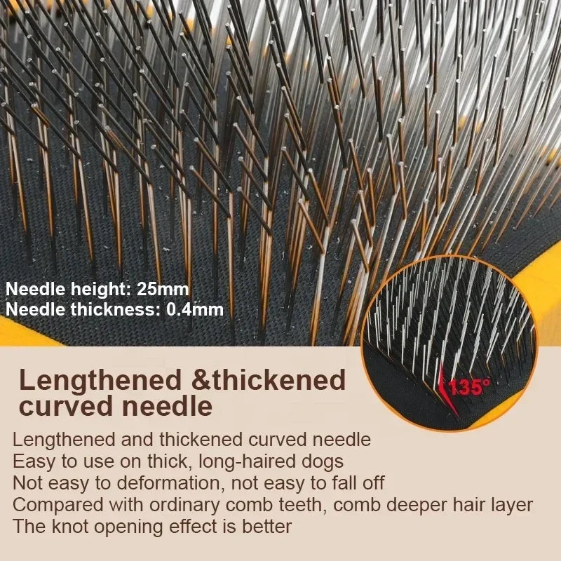 Pet Slicker Brush For Dog Dematting Removal Remover Slicker Tool Dog Brush Pet Cleaning Grooming Cat Hair Comb
